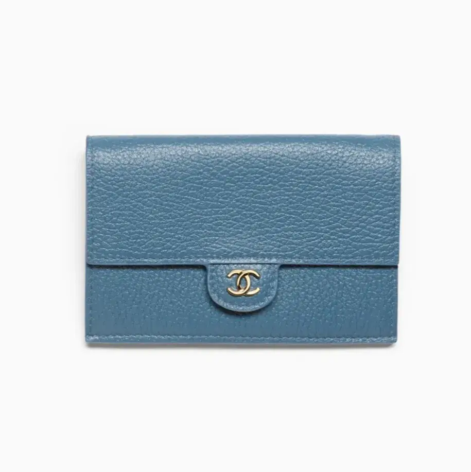 Chanel flap card holder grained calfskin gold tone metal AP5453B24332UB639
