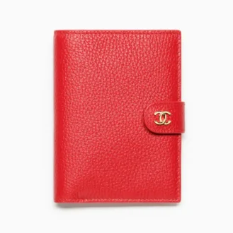 Chanel passport holder grained calfskin gold tone metal AP5454B24332UB663