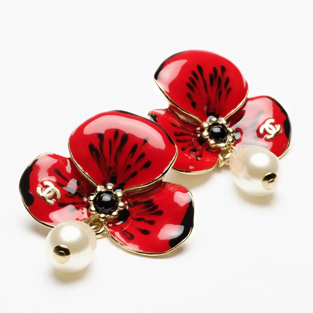 Chanel pendant earrings metal resin glass pearls ABH990B25728UC937 3