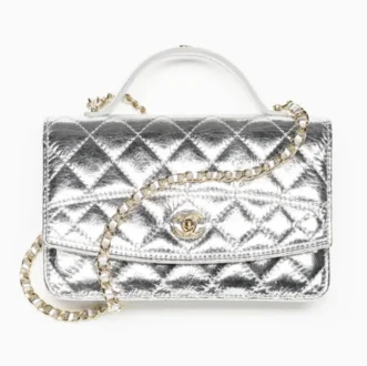 Chanel wallet on chain metallic calfskin gold tone metal AP5472B25517UB700