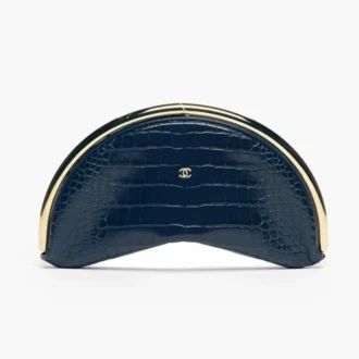 Chanel clutch crocodile embossed calfskin gold tone metal AS6655B26735UC896