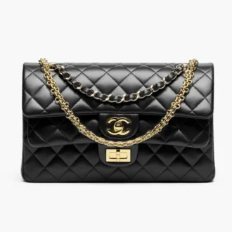 Chanel flap bag lambskin gold tone metal AS6528B2556894305