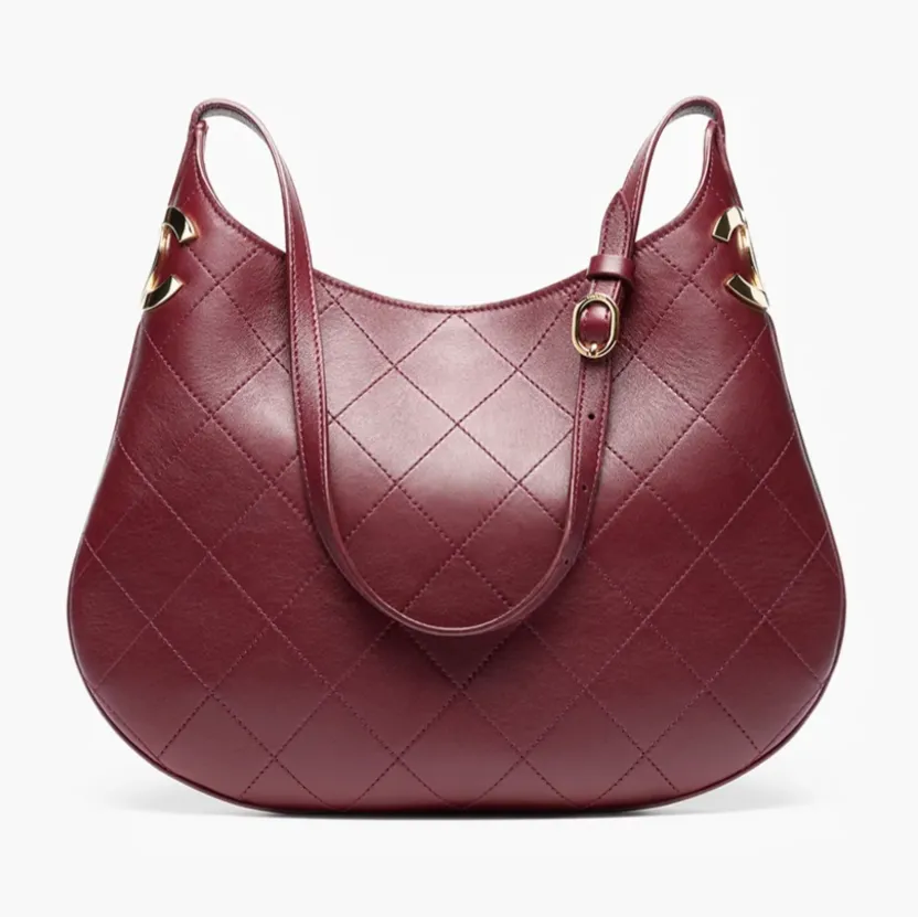 Chanel hobo handbag lambskin gold tone metal AS6601B26060U8393