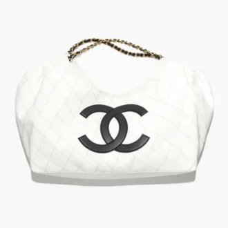 Chanel small shopping bag denim calfskin gold tone metal AS6191B23825U8835