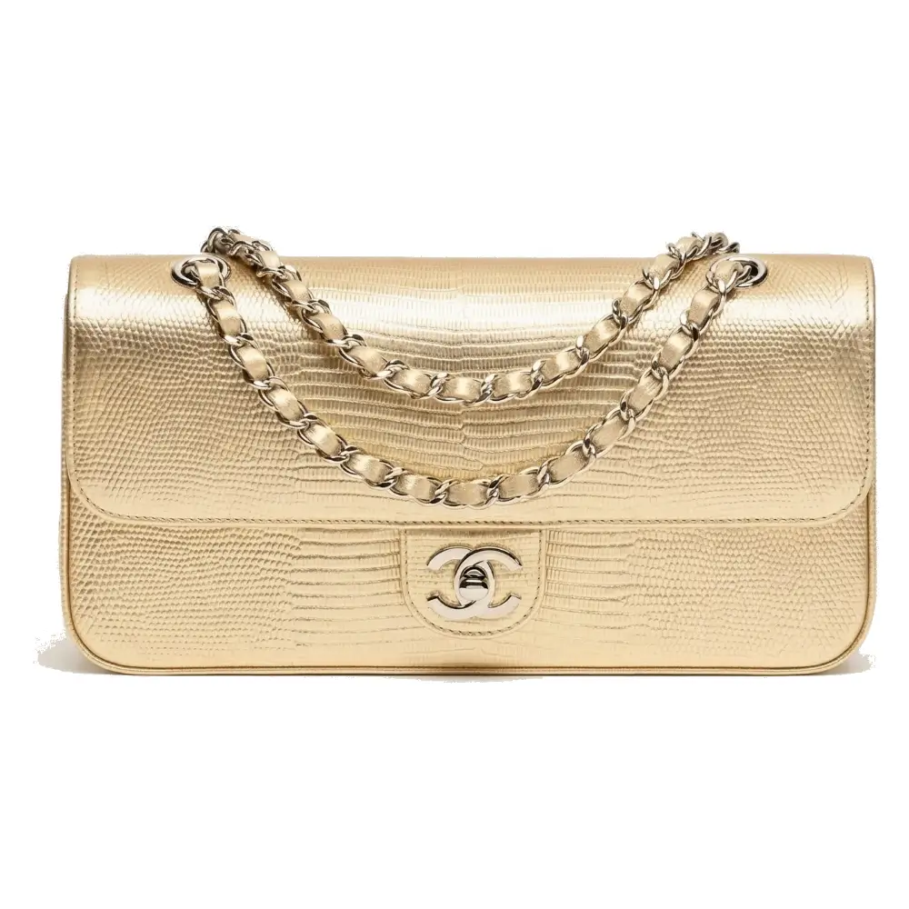 Chanel Flap Bag (East West) Gold, Lambskin AS6568 B25743 UC983