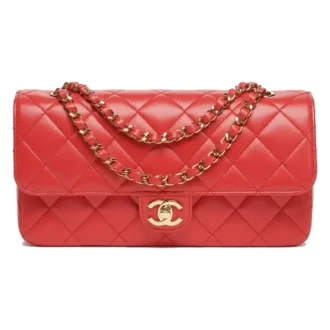 Chanel Flap Bag (East West) Red AS6568 B24825 UB638