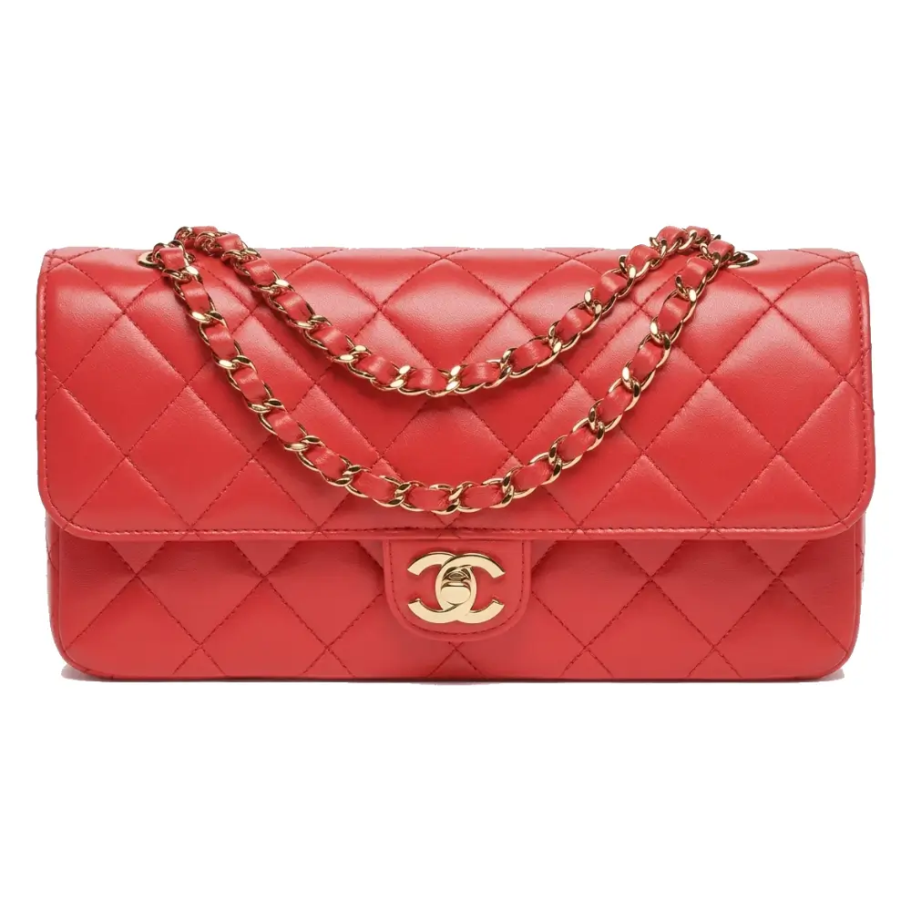 Chanel Flap Bag (East West) Red AS6568 B24825 UB638
