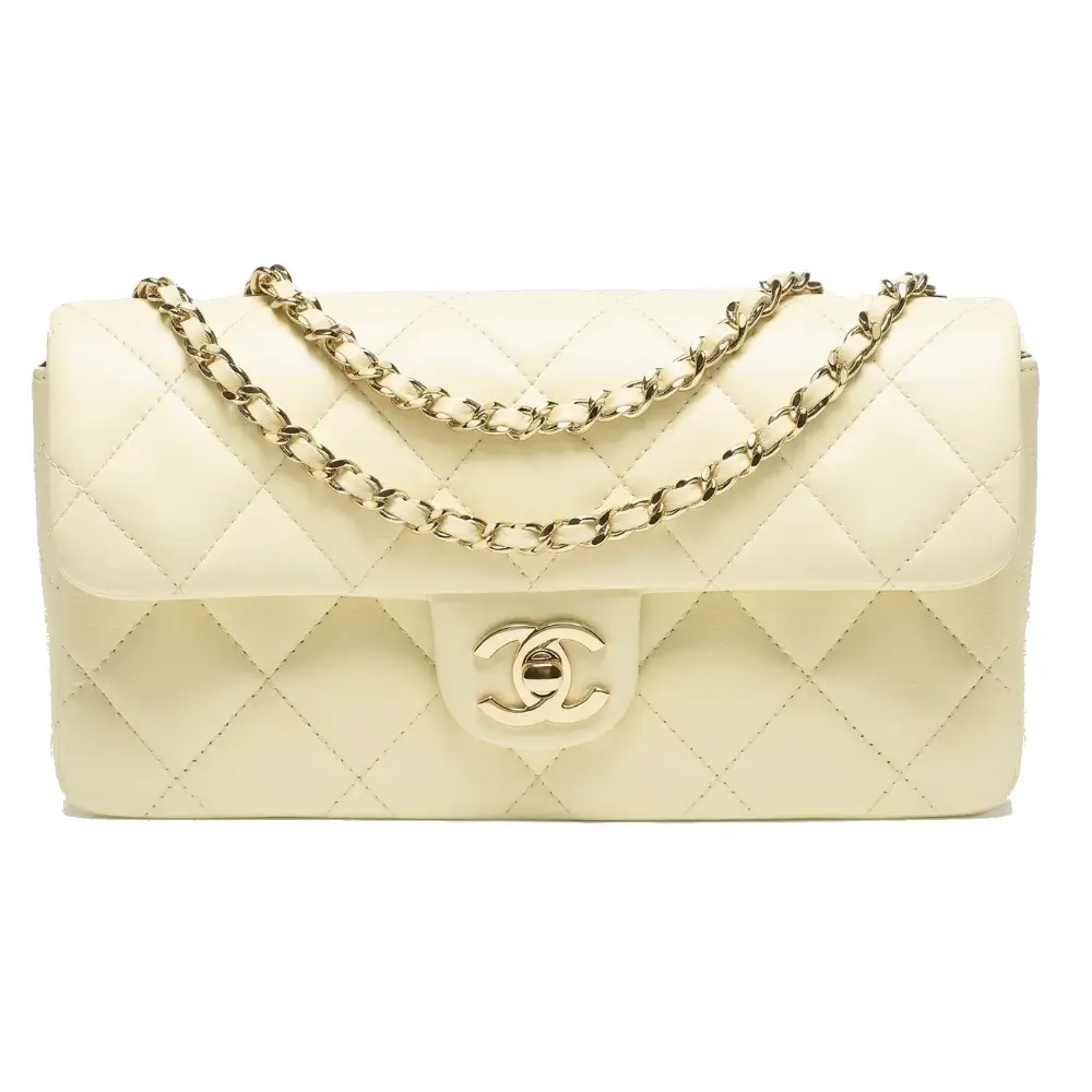 Chanel Flap Bag (East West) Yellow AS6430 B24825 U8378