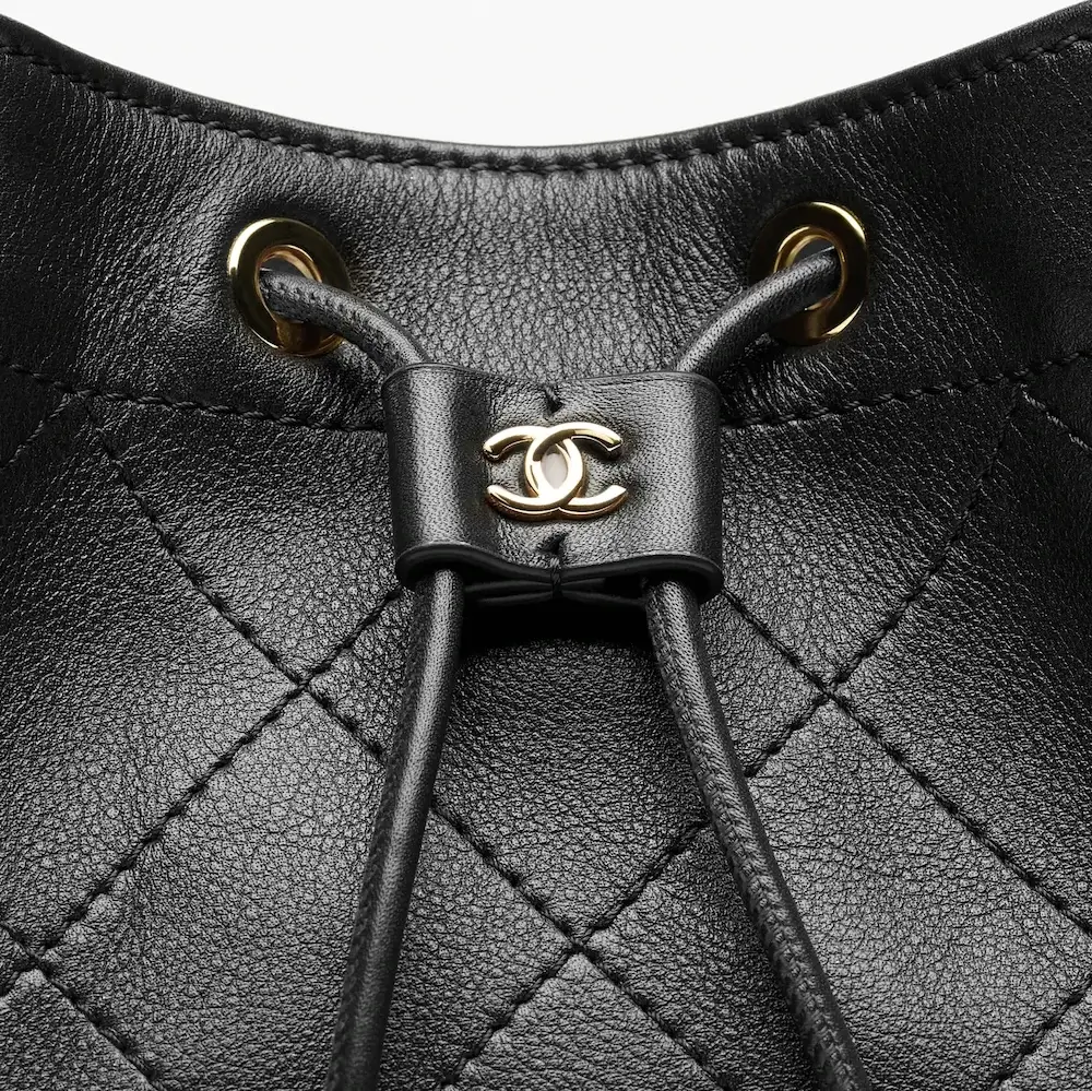 Chanel Bucket Bag angle view