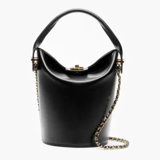Chanel bucket bag shiny calfskin gold tone metal AS6631B2479194305 (1)