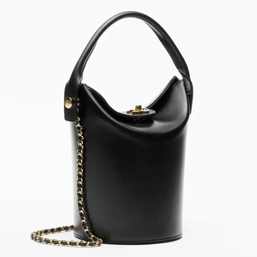 Chanel Bucket Bag angle view