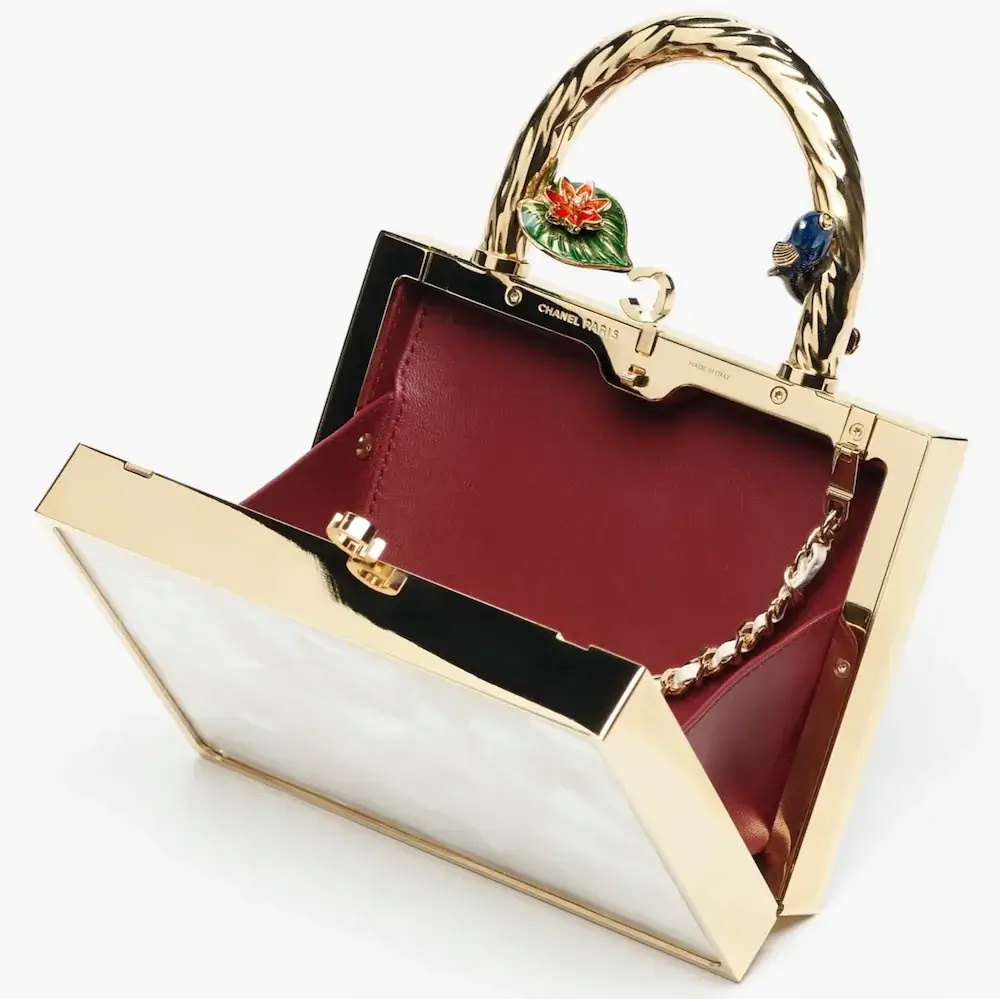 Chanel Evening Bag interior view