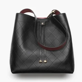 Chanel large bucket bag calfskin gold tone metal AS6538B2596494305