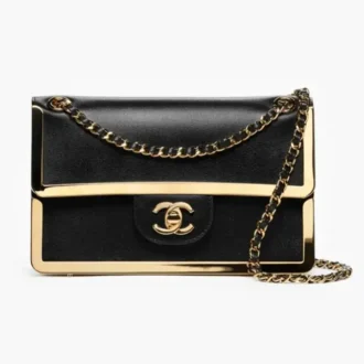 Chanel mini flap bag calfskin gold tone metal AS6533B2559794305