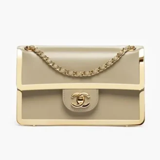Chanel mini flap bag calfskin gold tone metal AS6533B25597UC907