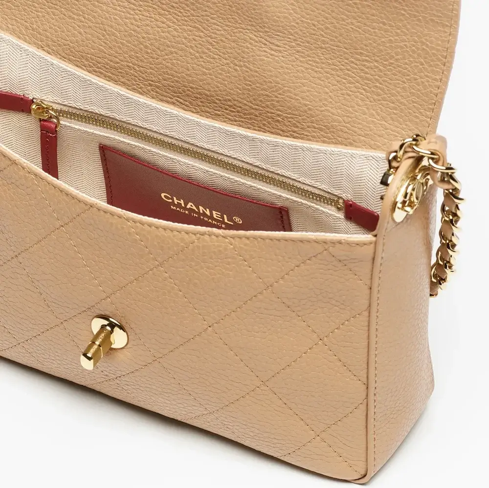 Chanel Small Flap Bag interior view