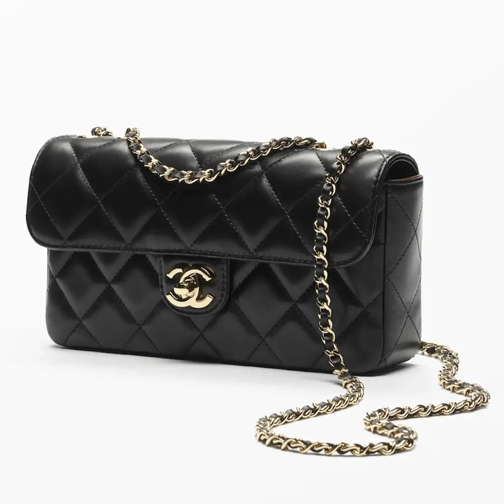 Chanel small flap bag lambskin gold tone metal AS6430B2482594305 2