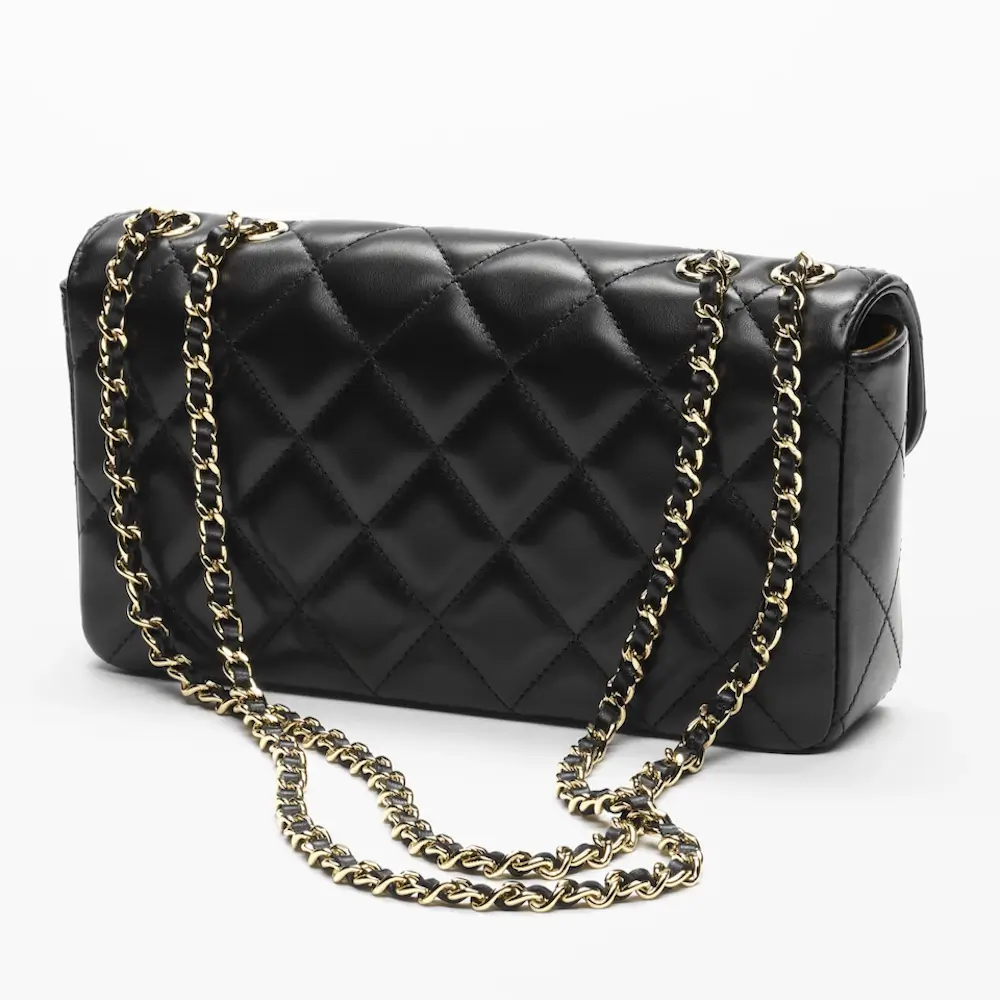 Chanel small flap bag lambskin gold tone metal AS6430B2482594305 4