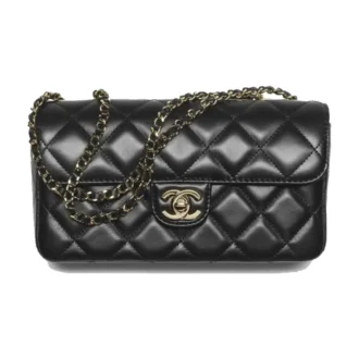 Chanel small flap bag lambskin gold tone metal AS6430B2482594305 front image
