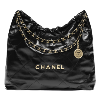 chanel 22 handbag shiny calfskin gold tone metal AS3261B1905994305