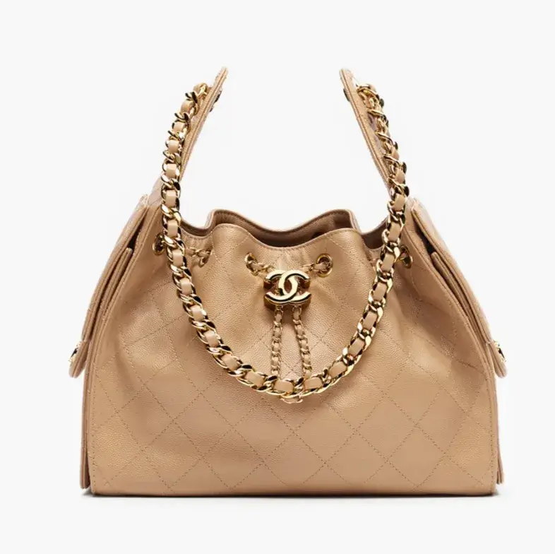 chanel 25 small handbag grained calfskin gold tone metal AS5293B24704UC906
