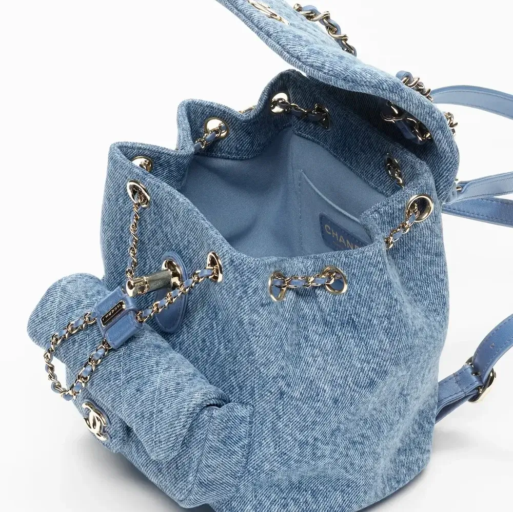 Chanel Small Backpack interior view