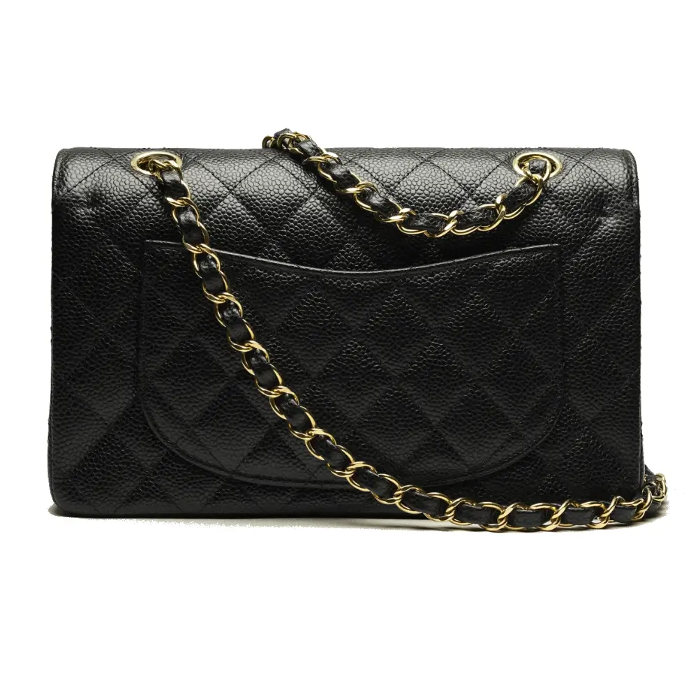 chanel small classic flap bag back